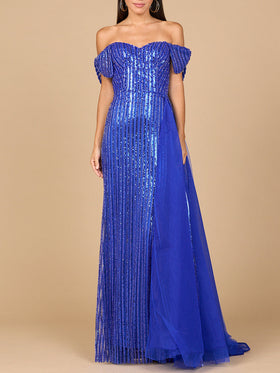Off Shoulder Fitted Gown