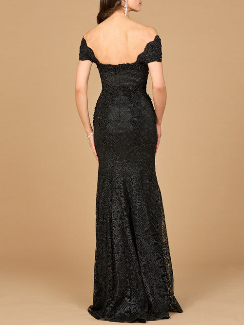 Fitted Lace Mermaid Gown