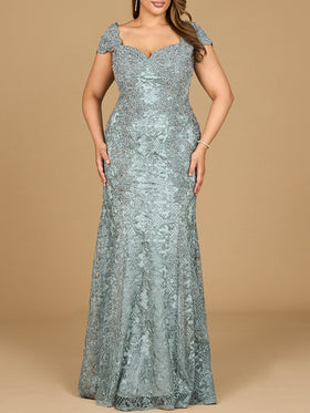 Fitted Lace Mermaid Gown
