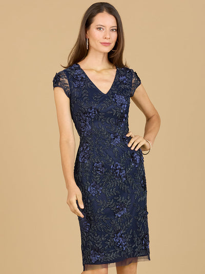 Lara 29179 Cap Sleeve Embellished Mother of Bride Dress