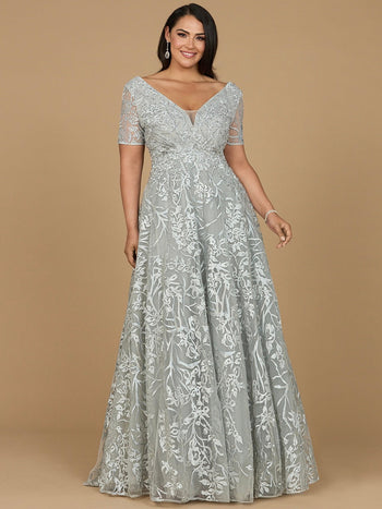 Lara New York Dusty Blue/Green Dress