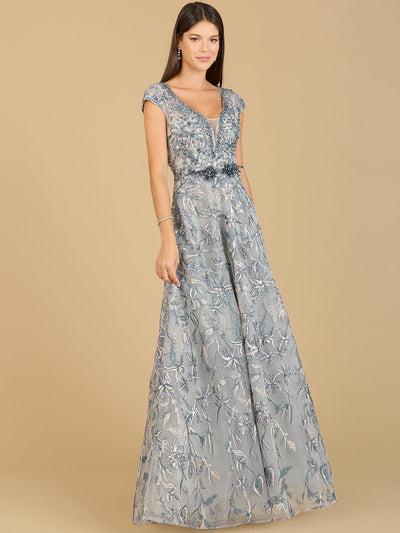 Lace Embellished A-Line Dress