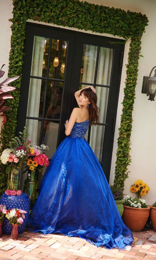 Ava Presley 29258 One-Shoulder Beaded Prom Formal Dress