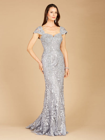 Fitted Lace Mermaid Gown
