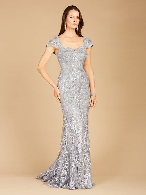 Fitted Lace Mermaid Gown