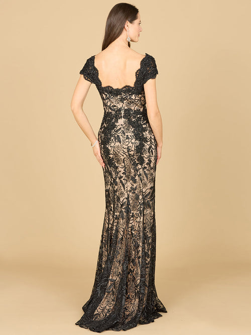 Fitted Lace Mermaid Gown