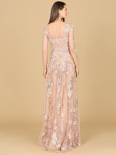 Long Sleeve Modest Lace Gown