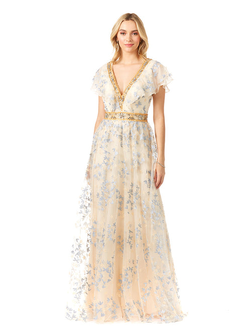 Lara 29966 - Lace, V-Neck Dress
