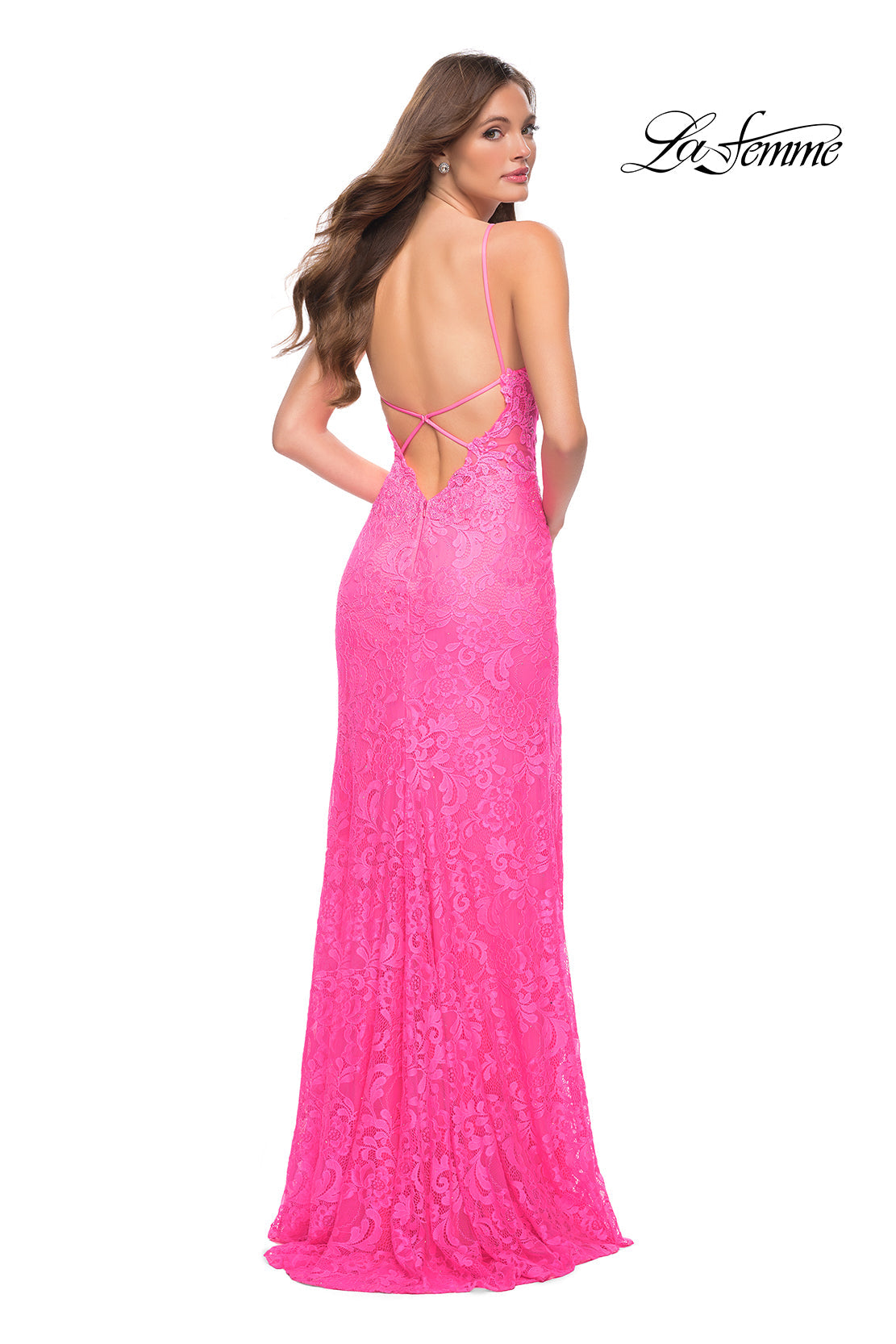 La Femme Neon Pink Dresses