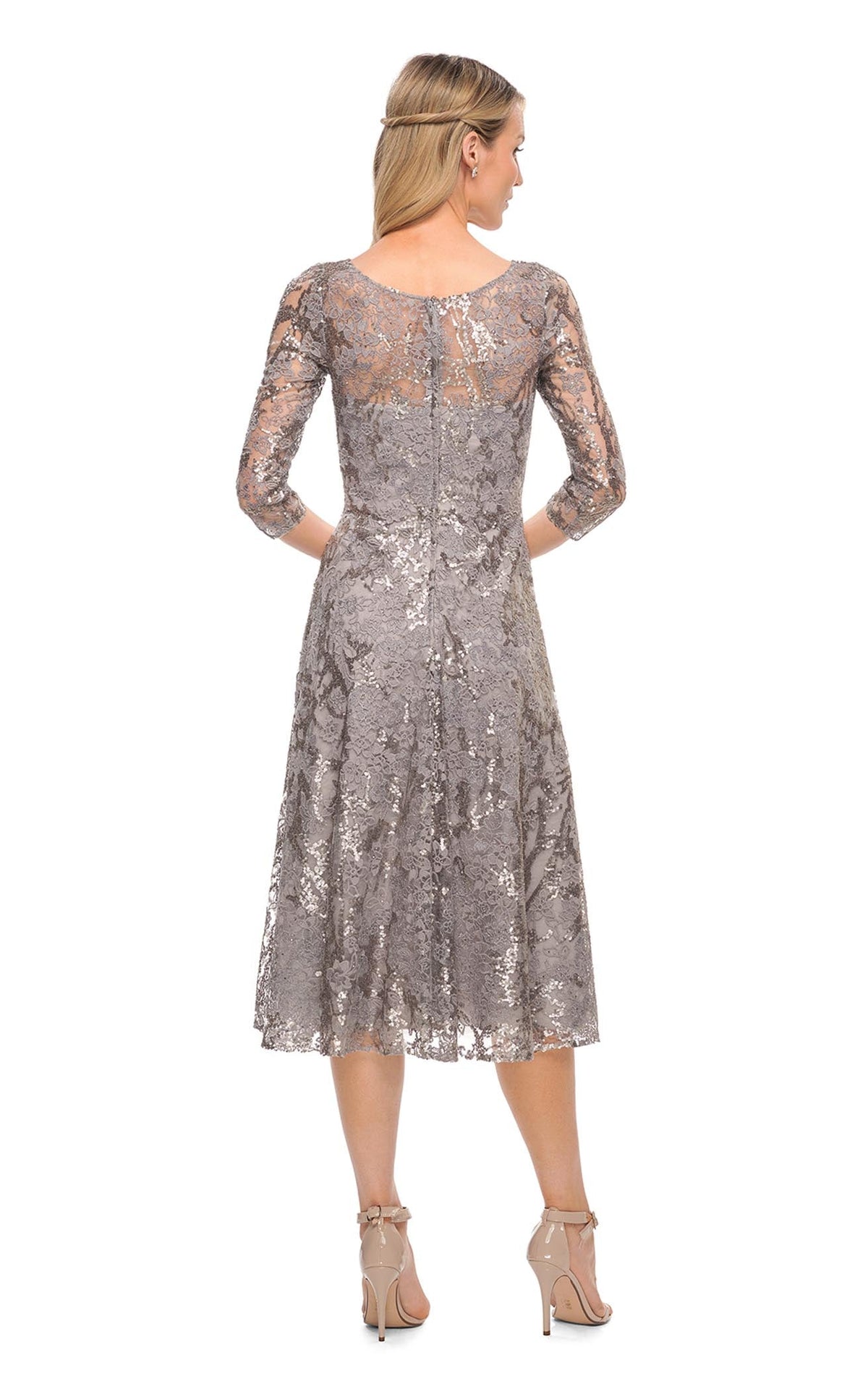 La Femme 29993C Lace Beaded Embroidered A Line Formal Dress