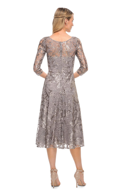La Femme 29993C Lace Beaded Embroidered A Line Formal Dress