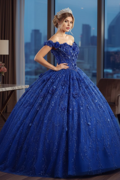 Sweet 16 Birthday Party Dress in Yellow Style Ball Gown