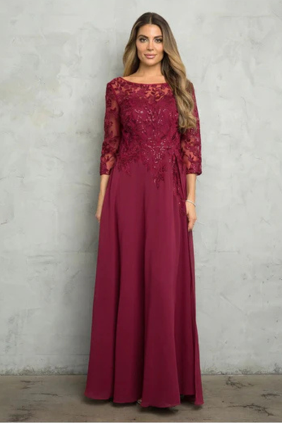 Clearance Eucalyptus Size L A-Line Long Mother of the Bride Formal Dress By Eva USA 5258