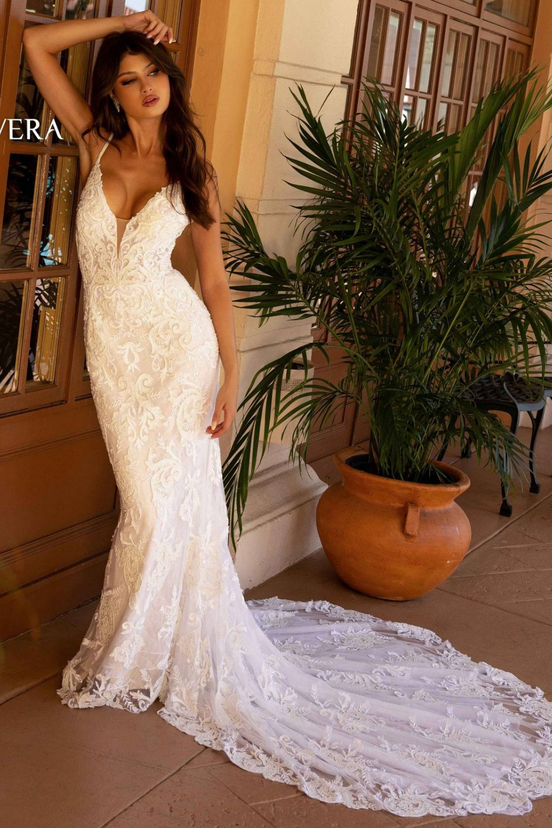 Primavera Couture 11112 Fitted Long Wedding Dress