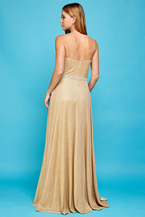 Prom Dresses Long Metallic Formal A Line Pocket Prom Dress Black