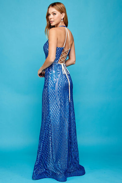 Prom Dresses Fitted Long Formal Evening Prom Dress Rose Gold