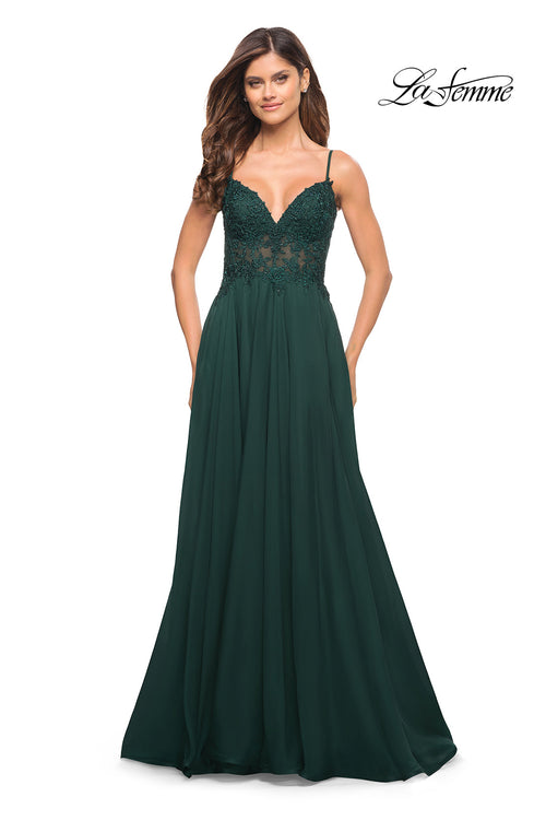 La Femme Dark Emerald Dresses