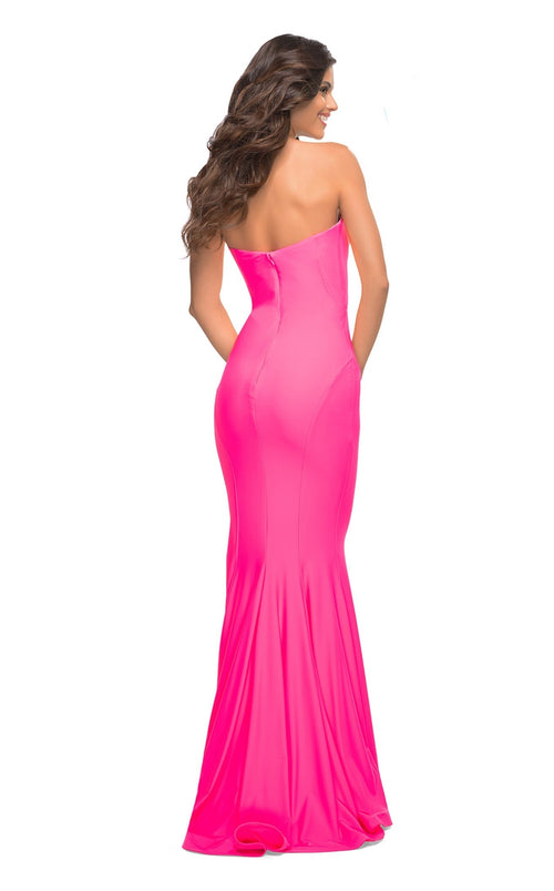 La Femme 30648C Slit Sweetheart Sleeveless Mermaid Prom Dress