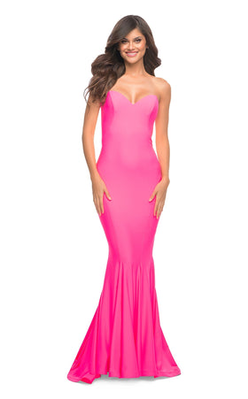 La Femme 30648C Slit Sweetheart Sleeveless Mermaid Prom Dress