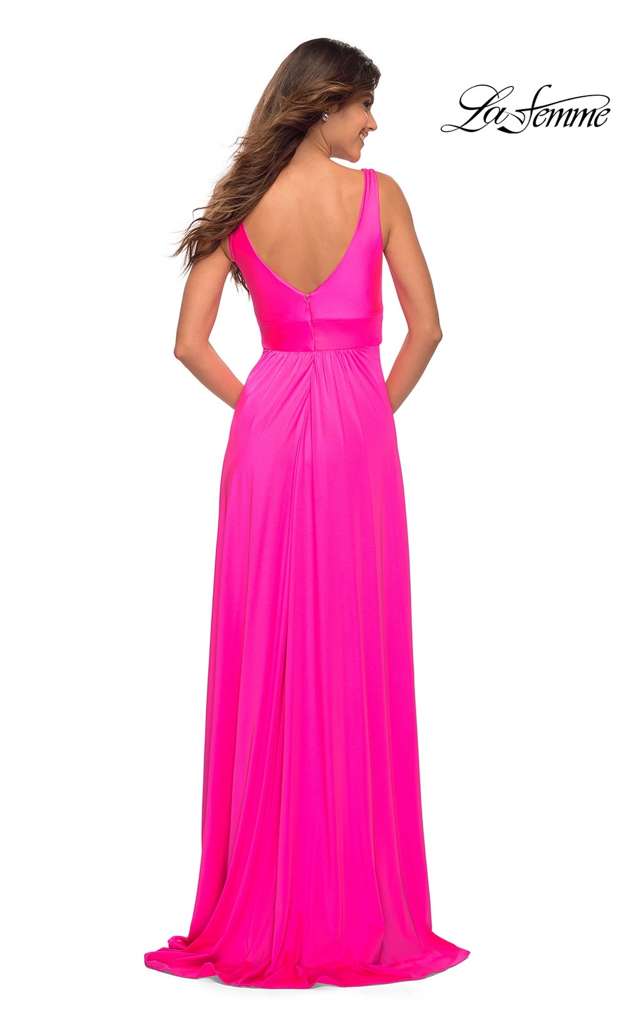 La Femme Neon Pink Dresses