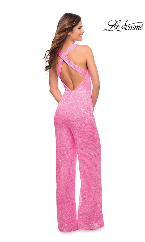 La Femme Neon Pink Dresses