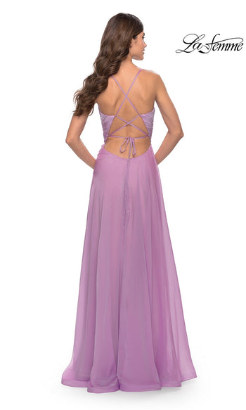 La Femme Lavender Dresses
