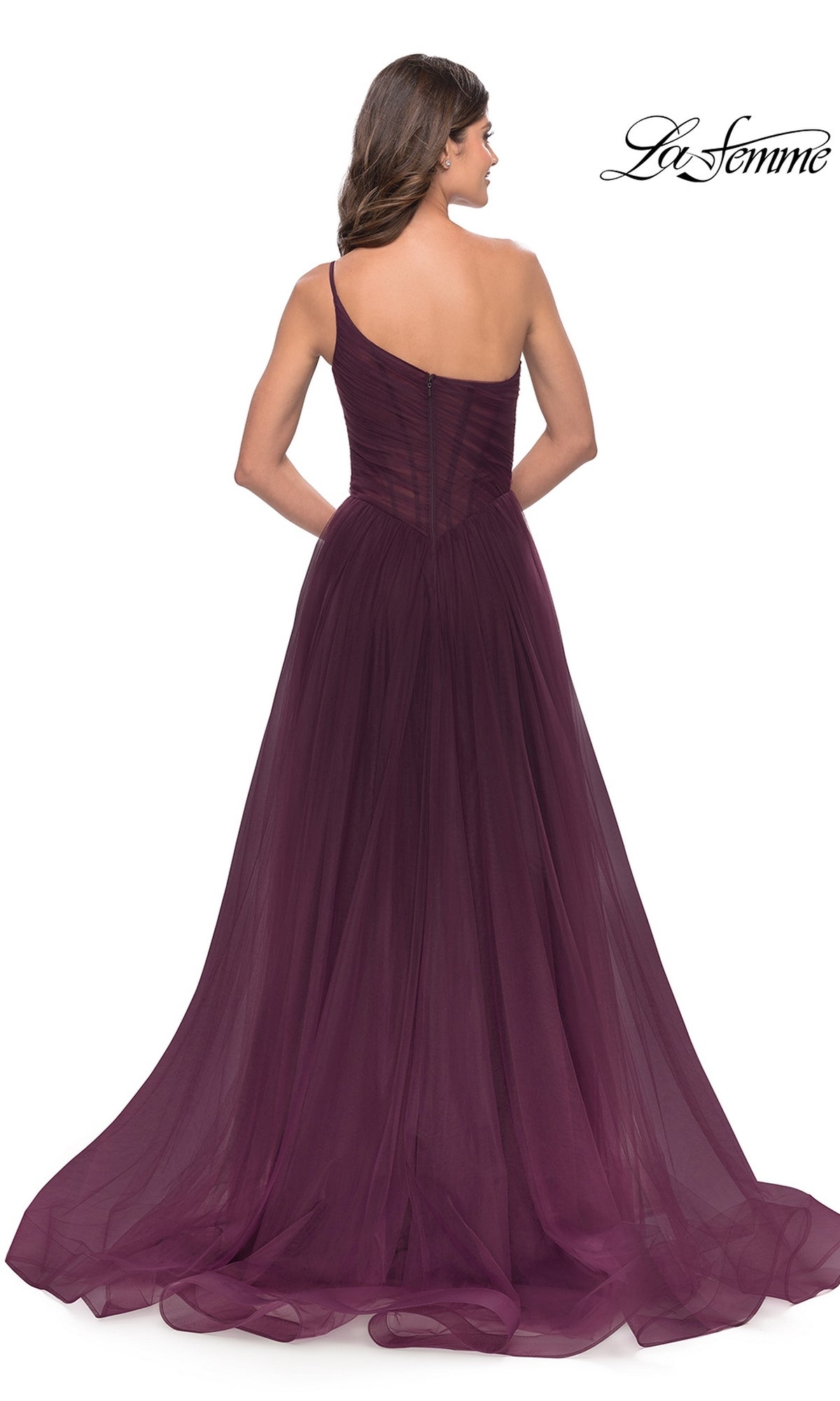 La Femme Dark Berry Dresses