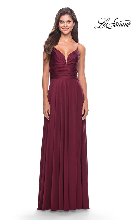 La Femme Dark Berry Dresses