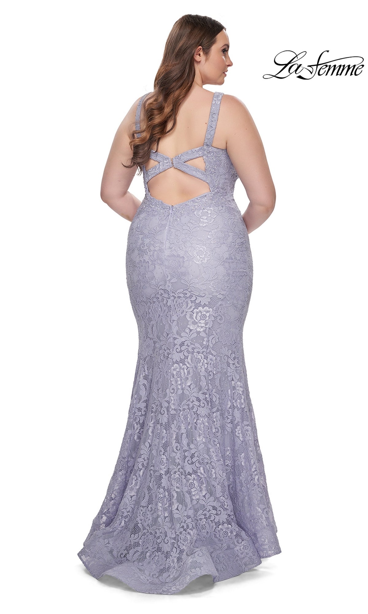 La Femme Light Periwinkle Dresses