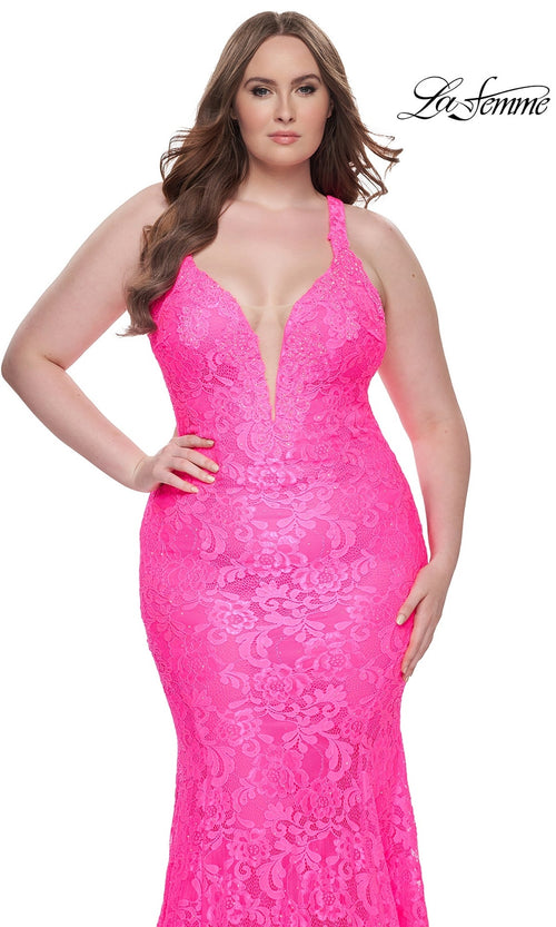 La Femme Light Periwinkle Dresses