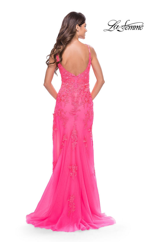La Femme Neon Pink Dresses