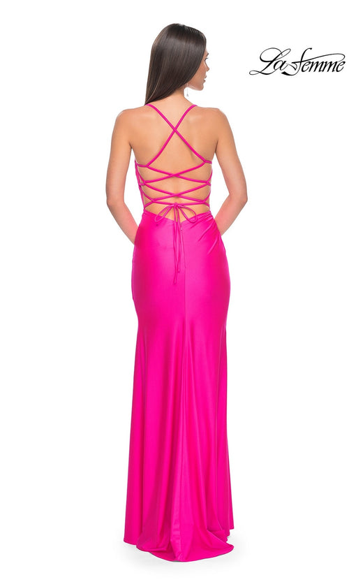 La Femme Light Periwinkle Dresses