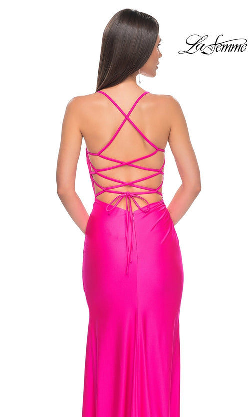 La Femme Light Periwinkle Dresses