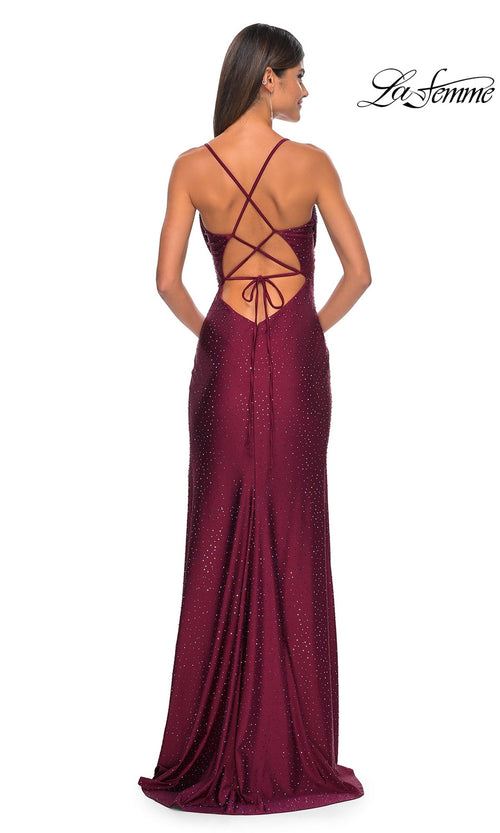 La Femme Dark Berry Dresses