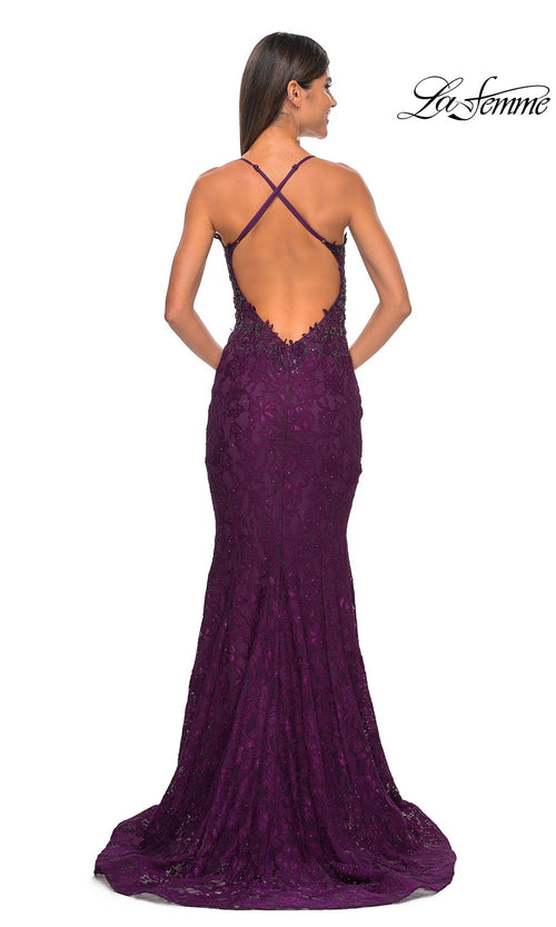 La Femme Dark Berry Dresses