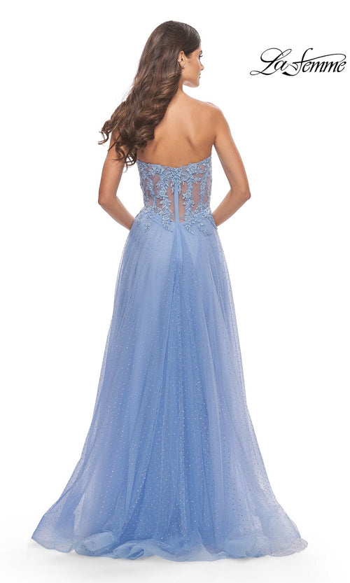 La Femme Cloud Blue Dresses