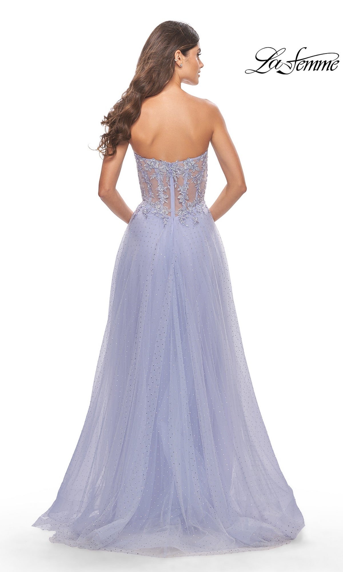 La Femme Cloud Blue Dresses