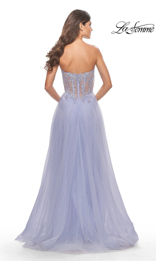 La Femme Cloud Blue Dresses