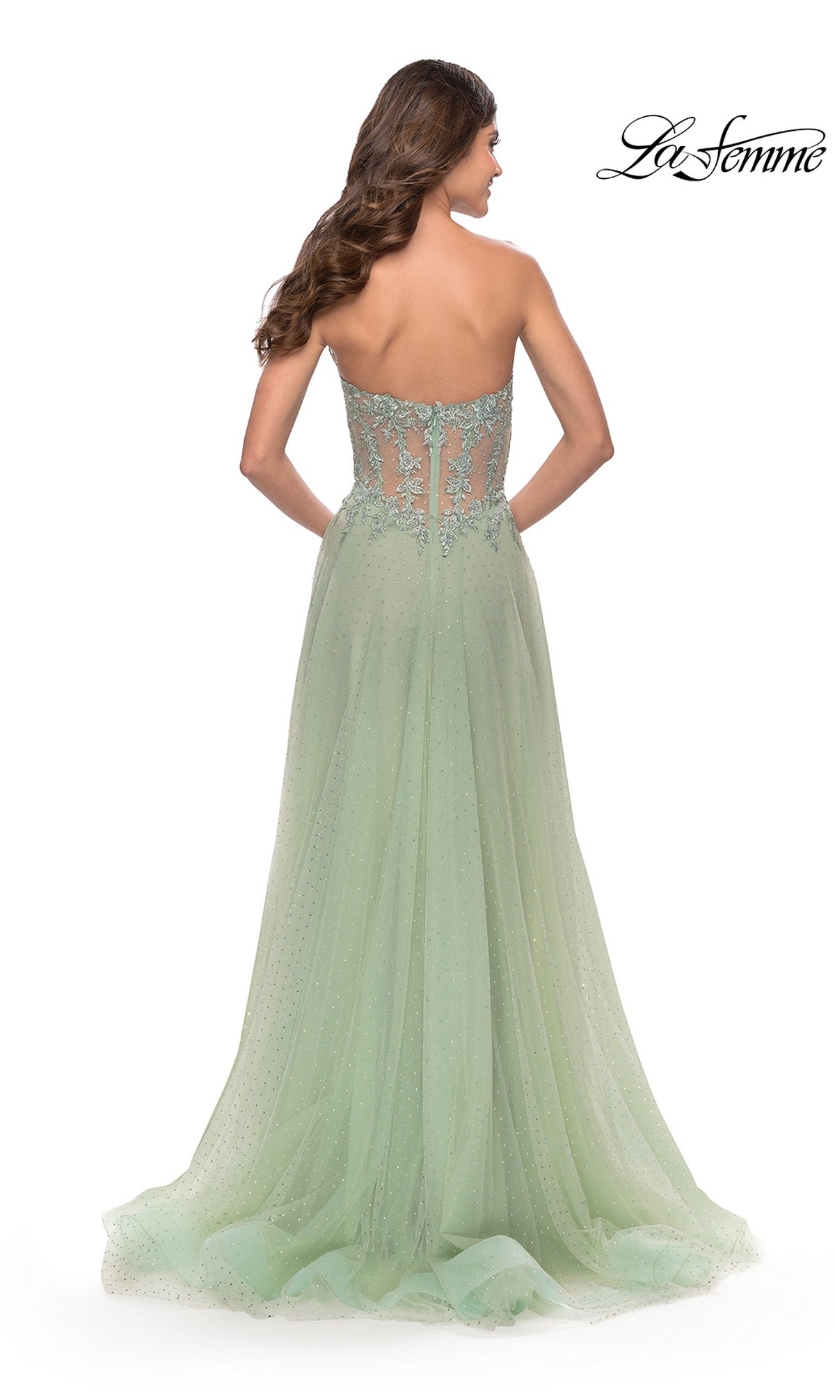 La Femme Cloud Blue Dresses