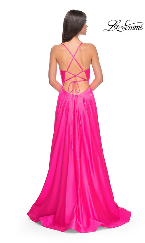 La Femme Neon Pink Dresses