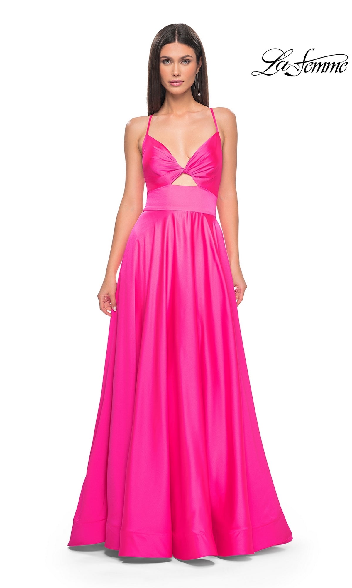 La Femme Neon Pink Dresses