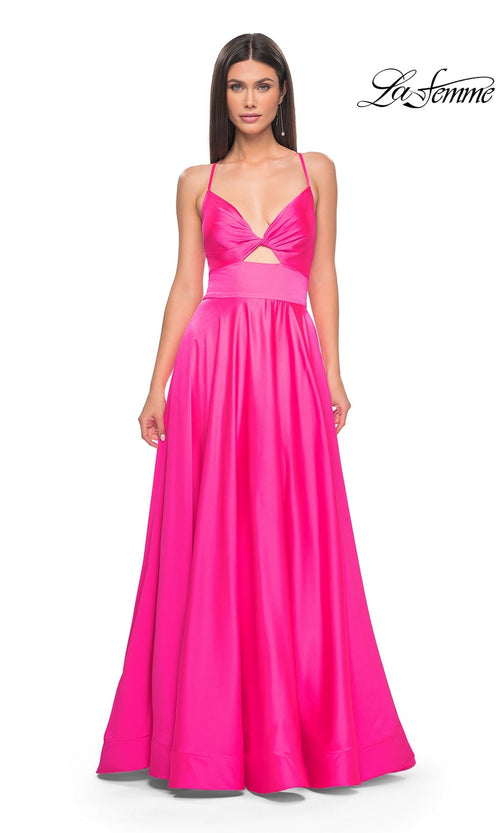 La Femme Neon Pink Dresses