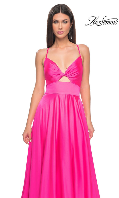 La Femme Neon Pink Dresses