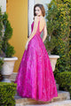 Prom Dresses A Line Long Glitter Prom Formal Dress Champagne