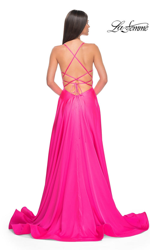 La Femme Neon Pink Dresses