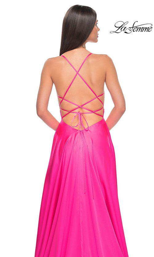 La Femme Neon Pink Dresses