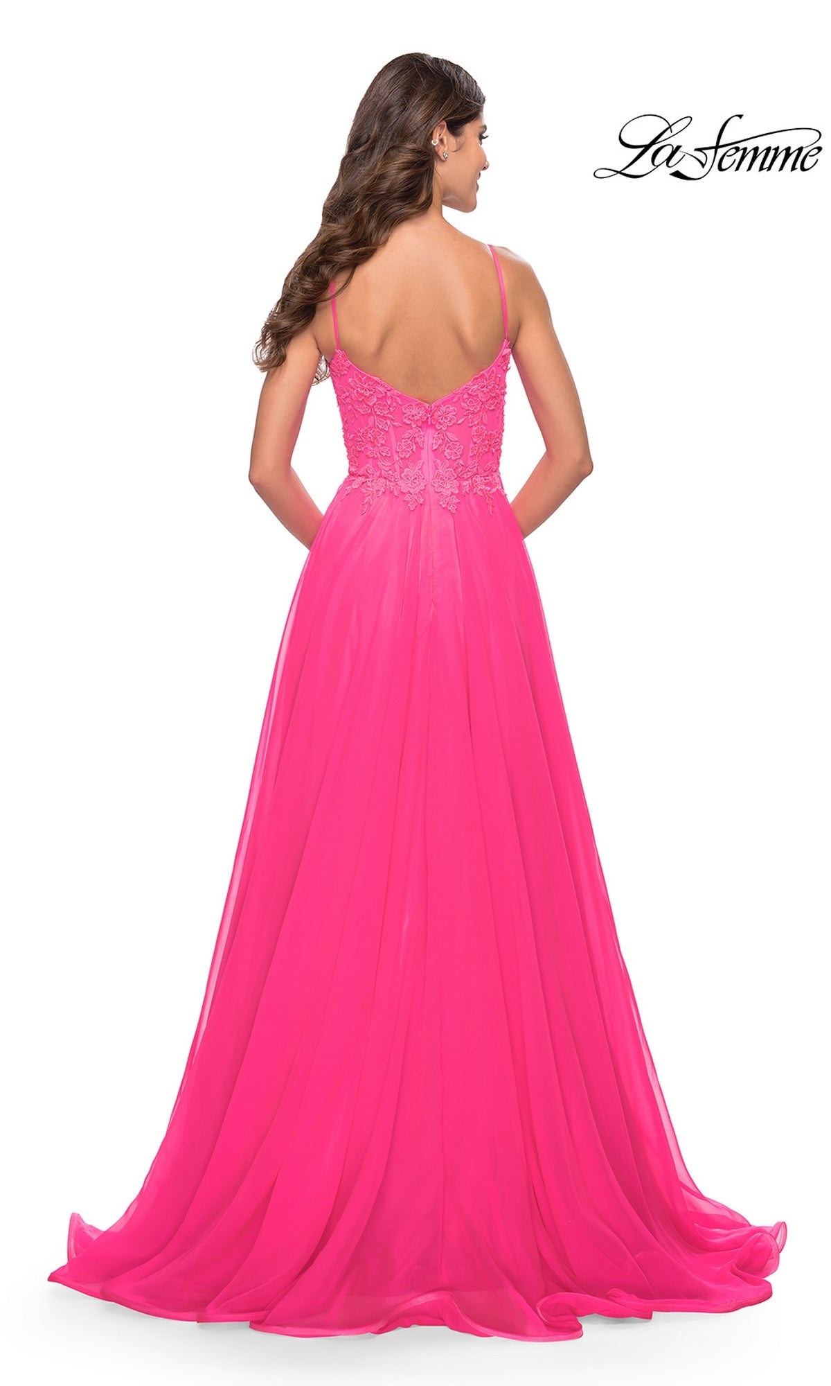 La Femme Neon Pink Dresses