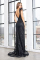 Prom Dresses Formal Long Printed Glitter Prom Dress Red