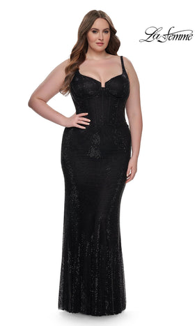 La Femme 32189 Floor-Length Sequin Prom Dress