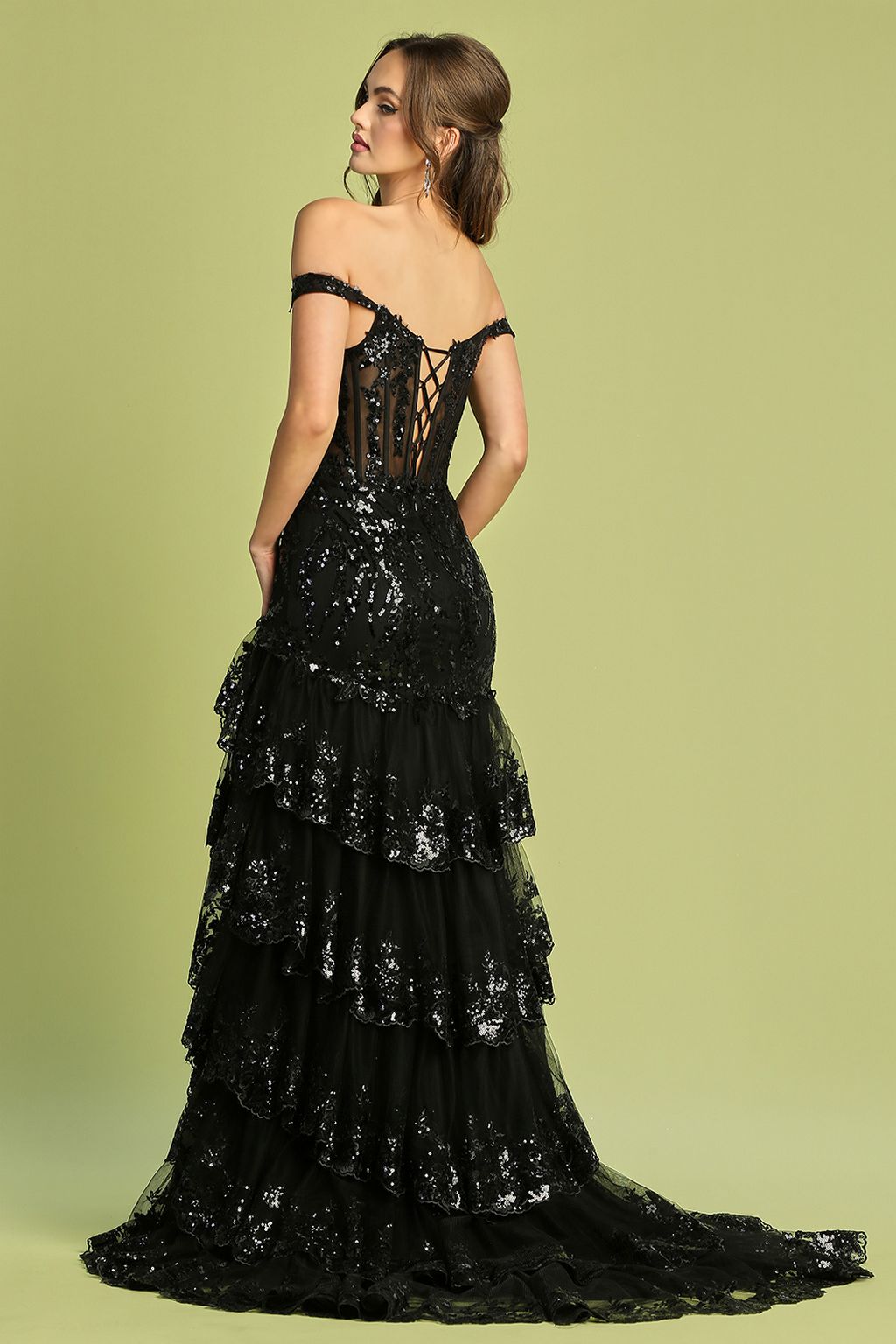 Prom Dresses Prom Fitted Long Corset Sequin Applique Formal Dress Red